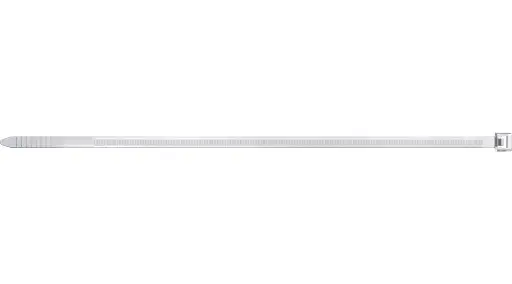 [FI87480] BOLSA DE 100 BRIDAS BLANCAS DE NYLON FISCHER 2,5 x 200