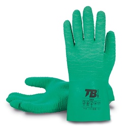 [GU195V09] GUANTES LATEX NATURAL RUGOSO TB 195V 9