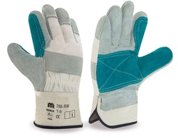 [GU4] GUANTES AMERICANOS SERRAJE VACUNO MARCA 788-RW 9