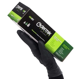 [GUNN60L] CAJA GUANTES NITRILO NEGRO SIN POLVO (100 UDS.) L