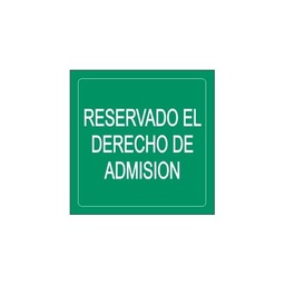 [JA4054056] ROTULO INF. "RES. DCHO. ADMISION"
