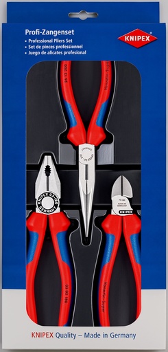 [KN002011] JUEGO 3 ALICATES KNIPEX 00 20 11