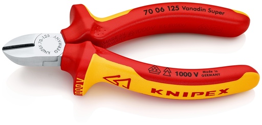 [KN7006125] ALICATE CORTE DIAGONAL AISLADO KNIPEX 70 06 125