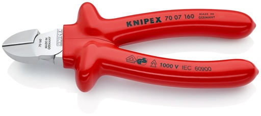 [KN7007160] ALICATE CORTE DIAGONAL AISLADO KNIPEX 70 07 160