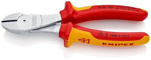 [KN7406180] ALICATE CORTE DIAGONAL AISLADO KNIPEX 74 06 180
