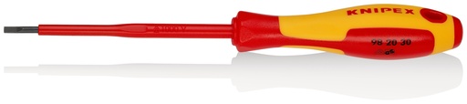 [KN982030] DESTORNILLADOR AISLADO PLANO KNIPEX 98 20 3X100