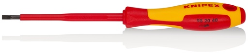 [KN982040] DESTORNILLADOR AISLADO PLANO KNIPEX 98 20 4X100