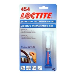 [LO321596] 454 LOCTITE ADHESIVO INSTANTÁNEO GENERAL GEL 3g