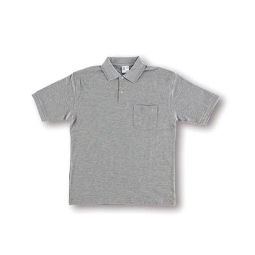 [MO300009L] POLO MANGA CORTA GRIS L