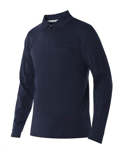 [MO482207XXL] POLO ML C/CREMALLERA AZUL MARINO XXL