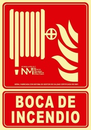 [NORD00108] SEÑAL BOCA DE INCENDIO CLASE A PVC 1MM 210X300MM