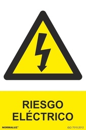 [NORD30007] SEÑAL RIESGO ELECTRICO PVC 0,7MM 210X300MM