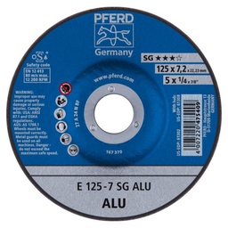 [PF475409] DISCO DE DESBASTE SG ALUMINIO 125x7 PFERD