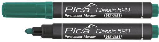 [PI52036] MARCADOR PICA 520 PERMANENENTE TIPO BALA VERDE