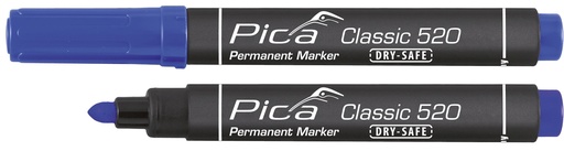 [PI52041] MARCADOR PICA 520 PERMANENENTE TIPO BALA AZUL