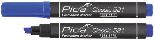 [PI52141] MARCADOR PICA 521 PERMANENENTE TIPO PINCEL AZUL