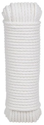 [R431305001744] CORDÓN PE TRENZ CON ALMA 3 mm BLANCO 15