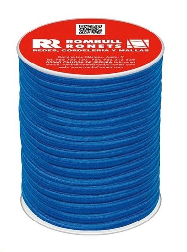 [R451410002222] CUERDA ELÁSTICA AZUL 6 mm x 25 m