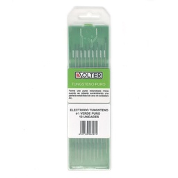 [SO06207] BLISTER 10 ELECTRODOS TUNGSTENO VERDE SOLTER 1