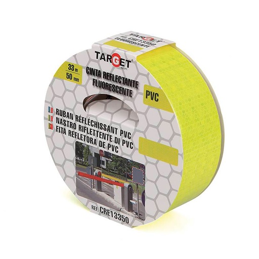 [TACRE13350] CINTA REFLECTANTE FLUORESCENTE TARGET 33M X 50MM