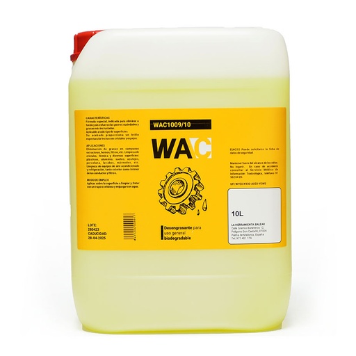 [WAC1009/10] DESENGRASANTE GENERAL BIODEGRADABLE WAC 10 l