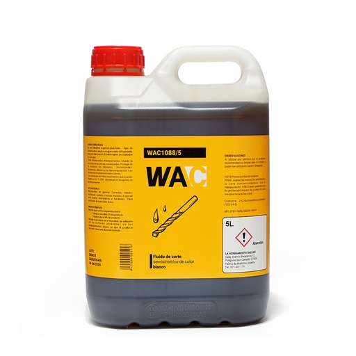 [WAC1088/5] TALADRINA BLANCA WAC 5 l