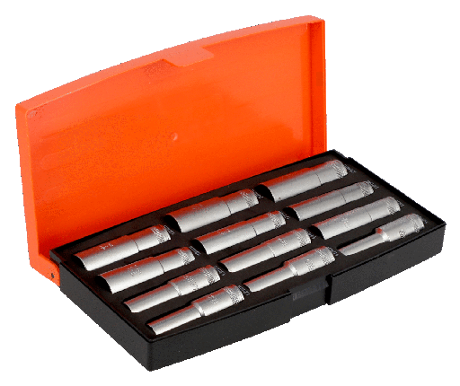 [BAS1612L] JUEGO LLAVES DE VASO SERIE LARGAS 1/2" HEXAGONALES