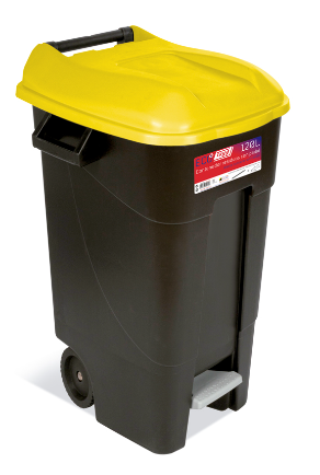 [TA423017] CONTENEDOR RESIDUOS 120 l NEGRO/AMARILLO