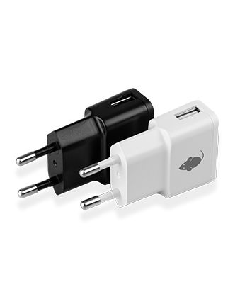 [GM12] CARGADOR USB 1 A NEGRO