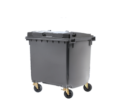 [CONTENEDORGRIS] CONTENEDOR TAPA PLANA 1100 l GRIS ANTRACITA