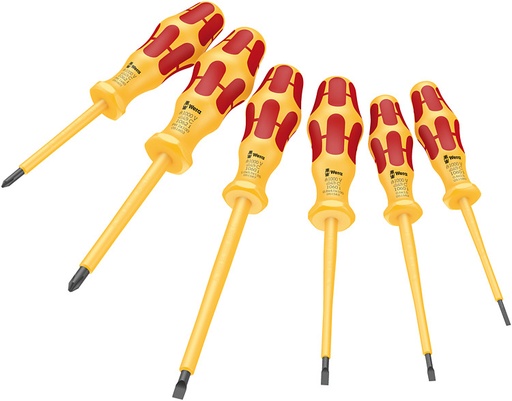 [WE05051575001] JUEGO DE 6 DESTORNILLADORES VDE 1062 1060 PLANOS Y PH