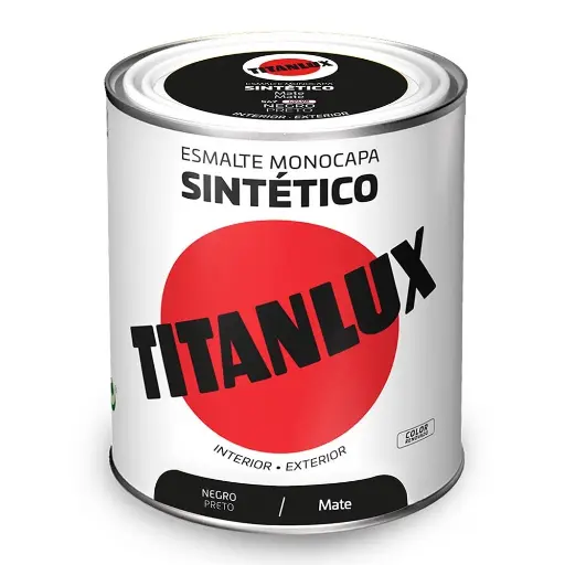 [TIT66Q174] BOTE PINTURA TITANLUX NEGRO MATE 750 ml