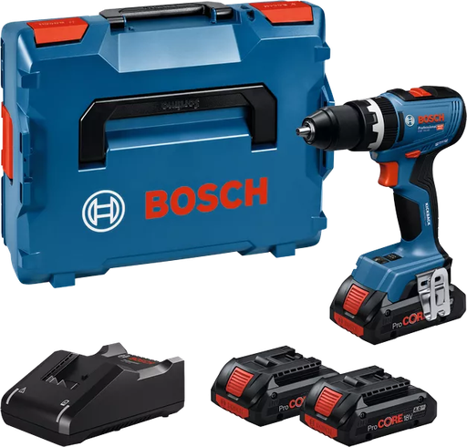[BOGSB18V653P] TALADRO CON PERCUSIÓN GSB-18V-65 (3 Baterias 4.0 Ah)