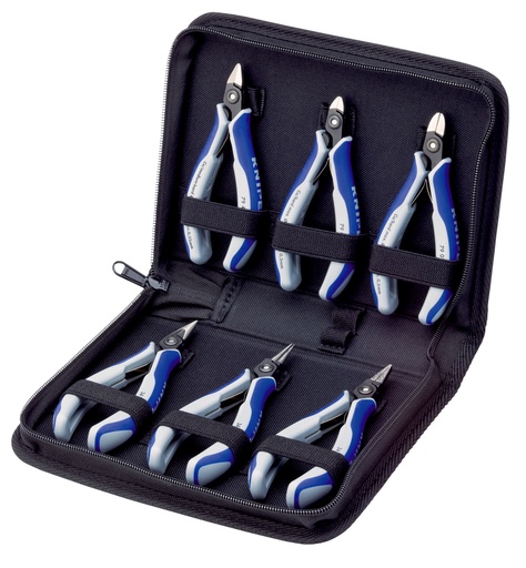 [NS-KN002016P] ESTUCHE CON ALICATES DE ELECTRÓNICA KNIPEX 00 20 16 P
