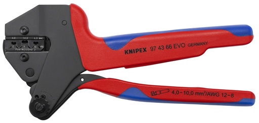 [NS-KN974366EVO] CRIMPADORA PARA SISTEMA DE MORDAZAS INTERCAMBIABLES KNIPEX 97 43 66 EVO