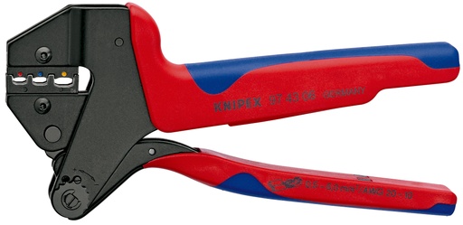 [NS-KN974306] KNIPEX 97 43 06 CRIMPADORA PARA SISTEMA DE MORDAZAS INTERCAMBIABLES PARA MORDAZAS INTERCAMBIABLES CON MANGOS MULTICOMPONENTES BARNIZADOS 200 MM