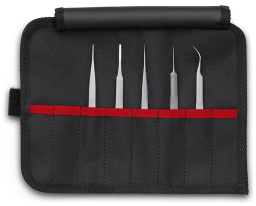 [NS-KN920002] KNIPEX 92 00 02 JUEGO DE PINZAS DE PRECISIÓN 5 PIEZAS 90 MM