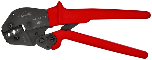 [NS-KN975210] KNIPEX 97 52 10 ALICATE PARA CRIMPAR TERMINALES TAMBIÉN PARA TRABAJAR A DOS MANOS CON FUNDAS DE PLÁSTICO ANTIDESLIZANTES BARNIZADOS 250 MM
