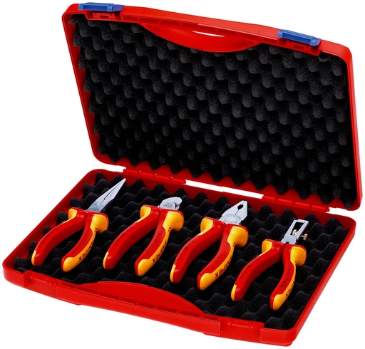 [NS-KN002015] KNIPEX 00 20 15 ESTUCHE DE HERRAMIENTAS "RED" ELECTRO SET 1 4 PIEZAS 275 MM