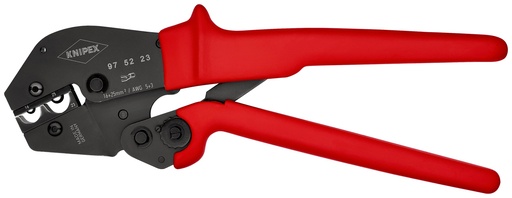 [NS-KN975223] KNIPEX 97 52 23 ALICATE PARA CRIMPAR TERMINALES TAMBIÉN PARA TRABAJAR A DOS MANOS CON FUNDAS DE PLÁSTICO ANTIDESLIZANTES BARNIZADOS 250 MM