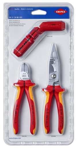 [NS-KN003130BKV01] KNIPEX 00 31 30 BK V01 CONJUNTO PARA INSTALACIÓN ELÉCTRICA 1 X 13 86 200, 1 X 16 95 01 SB, 1 X 70 06 160