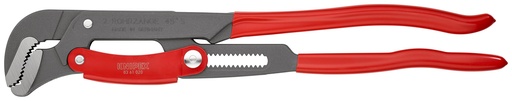 [NS-KN8361020] KNIPEX 83 61 020 LLAVE PARA TUBOS EN FORMA DE S CON AJUSTE RÁPIDO RECUBIERTOS DE PLÁSTICO RECUBIERTO DE PINTURA PULVERIZADA, GRIS 560 MM