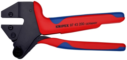 [NS-KN9743200A] KNIPEX 97 43 200 A CRIMPADORA PARA SISTEMA DE MORDAZAS INTERCAMBIABLES PARA MORDAZAS INTERCAMBIABLES CON MANGOS MULTICOMPONENTES BARNIZADOS 200 MM