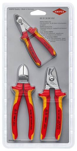 [NS-KN003130BKV02] KNIPEX 00 31 30 BK V02 JUEGO DE CORTE ELÉCTRICO