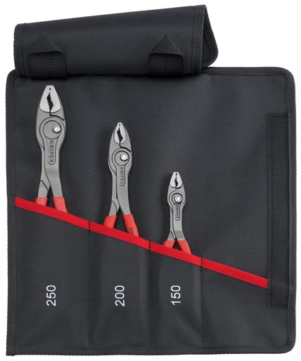 [NS-KN001961V01] KNIPEX 00 19 61 V01 JUEGO DE ALICATES DE AGARRE TWINGRIP 3 PIEZAS 330 MM