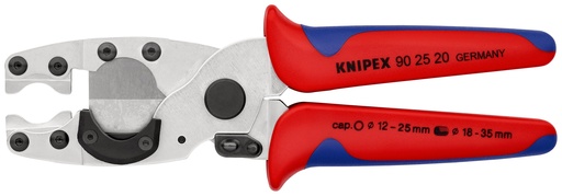 [NS-KN902520SB] KNIPEX 90 25 20 SB CORTATUBOS PARA TUBOS MULTICAPA Y DE PROTECCIÓN CON MANGOS MULTICOMPONENTES CROMADO 210 MM