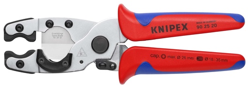 [NS-KN902520] KNIPEX 90 25 20 CORTATUBOS PARA TUBOS MULTICAPA Y DE PROTECCIÓN CON MANGOS MULTICOMPONENTES CROMADO 210 MM
