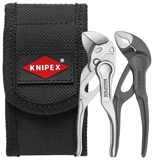 [NS-KN002072V04XS] KNIPEX 00 20 72 V04 XS JUEGO DE MINI ALICATES XS EN FUNDA PARA EL CINTURÓN 1 X 87 00 100, 1 X 86 04 100 45 MM