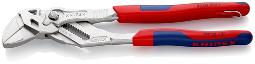 [NS-KN8605250TBK] KNIPEX 86 05 250 T BK TENAZA LLAVE ALICATE Y LLAVE EN UNA SOLA HERRAMIENTA CON FUNDAS MULTICOMPONENTES, CON ANILLA DE FIJACIÓN INTEGRADA PARA COLOCAR UN DISPOSITIVO DE PROTECCIÓN ANTICAÍDAS CROMADO 250 MM