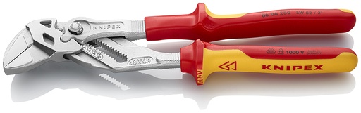 [NS-KN8606250SB] KNIPEX 86 06 250 SB TENAZA LLAVE ALICATE Y LLAVE EN UNA SOLA HERRAMIENTA AISLADOS CON FUNDAS MULTICOMPONENTES, SEGÚN NORMA VDE CROMADO 250 MM